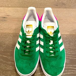 Adidas gazelle bold green pink 7.5